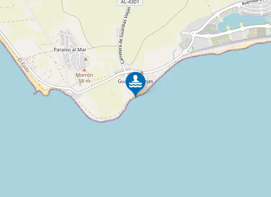 Map of PLAYA GUARDIAS VIEJAS PM1