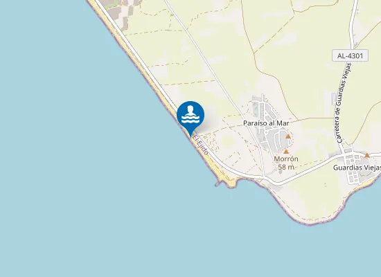 Map of PLAYA GUARDIAS VIEJAS PM3