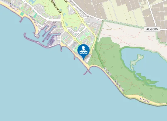 Map of PLAYA LEVANTE ALMERIMAR PM1