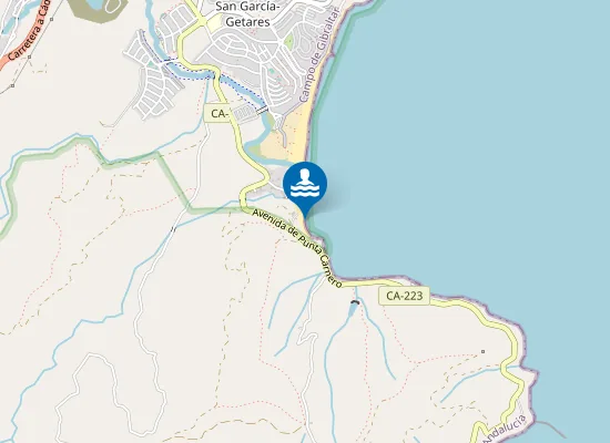 Map of PLAYA GETARES-SAN GARCIA PM2