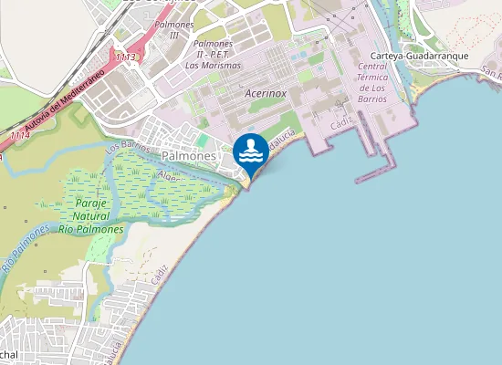 Map of PLAYA PALMONES PM1