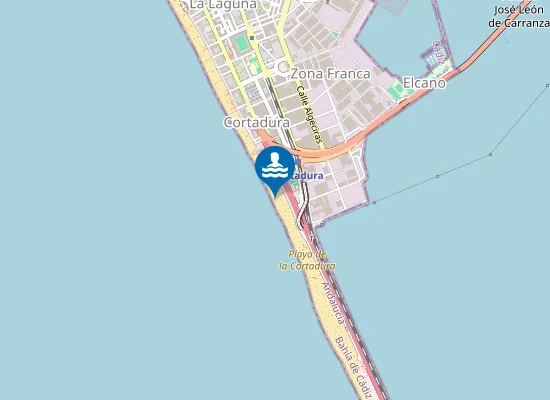 Map of PLAYA CORTADURA PM1