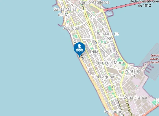 Map of PLAYA LA VICTORIA PM2