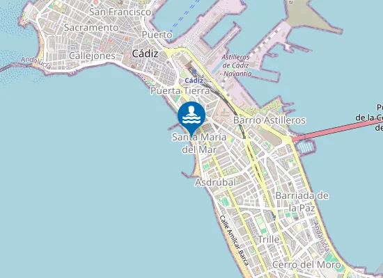 Map of PLAYA STA MARIA DEL MAR PM1