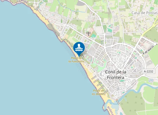 Map of PLAYA LA FONTANILLA PM2