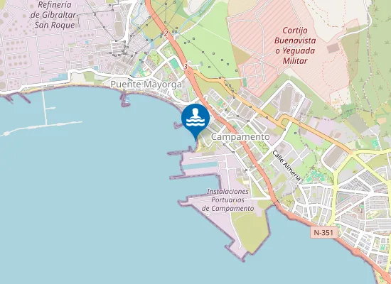 Map of PLAYA PUENTE MAYORGA PM1