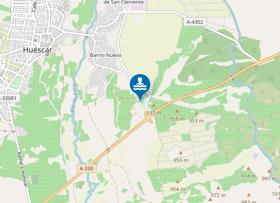 Map of MANANTIAL FUENCALIENTE HU?SCAR PM1