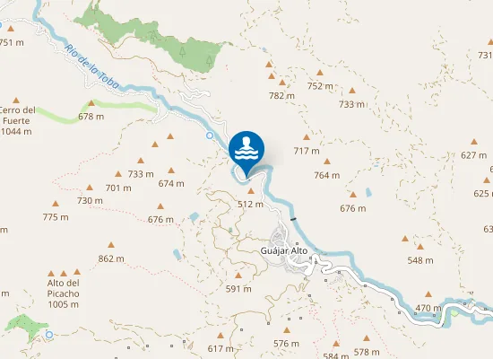 Map of RIO TOBA GUAJARES (LOS) PM1