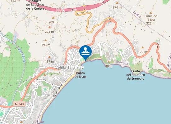 Map of PLAYA POZUELO PM1