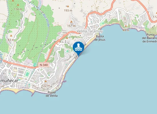 Map of PLAYA VELILLA PM2