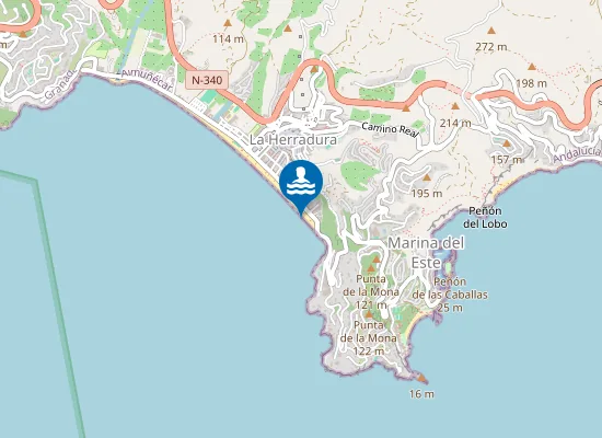 Map of PLAYA LA HERRADURA PM2