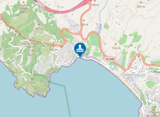 Map of PLAYA LA HERRADURA PM3