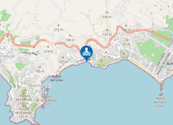 Map of PLAYA COTOBRO PM1