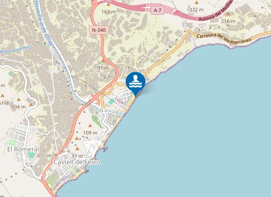 Map of PLAYA CAMBRILES PM1