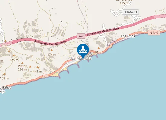 Map of PLAYA LA MAMOLA PM1