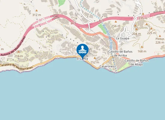 Map of PLAYA EL LANCE PM2