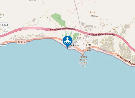 Map of PLAYA LAS CA?AS PM2