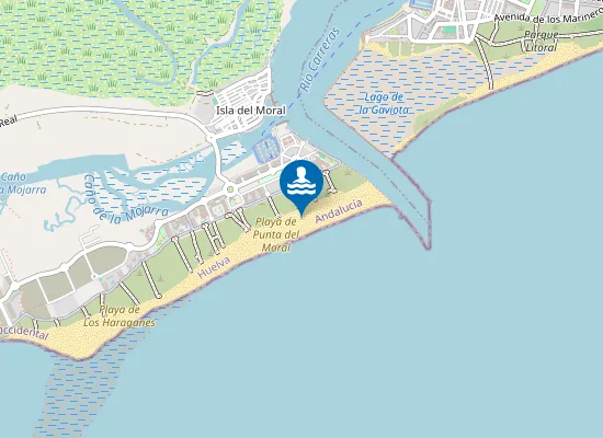 Map of PLAYA PUNTA DEL MORAL PM1