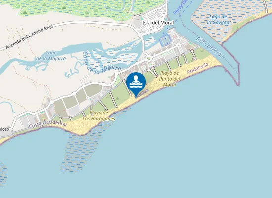 Map of PLAYA PUNTA DEL MORAL PM2