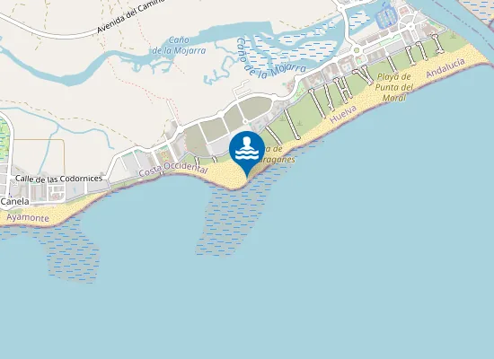 Map of PLAYA DE LOS HARAGANES PM1