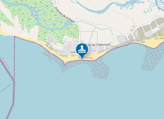 Map of PLAYA ISLA CANELA PM1