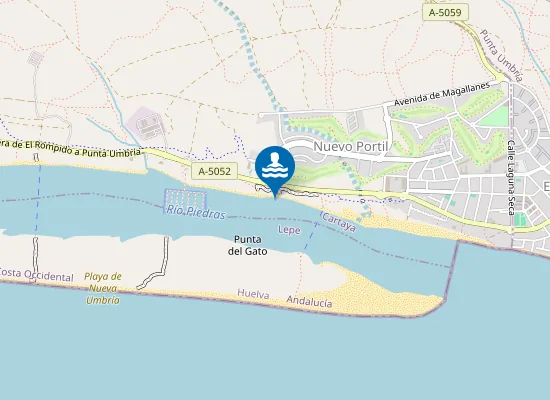 Map of PLAYA CA?O DE LA CULATA-NUEVO PORTIL PM2