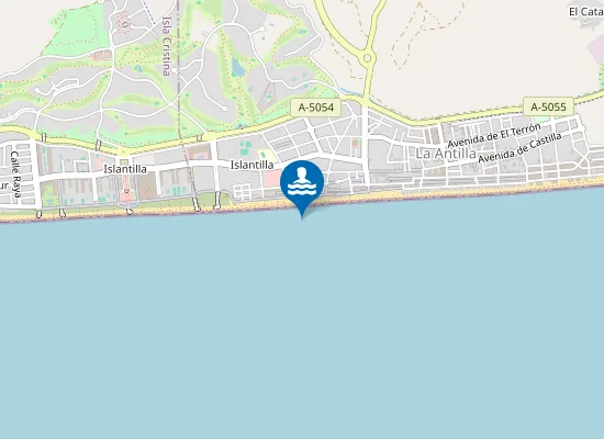 Map of PLAYA LA ANTILLA PONIENTE PM1