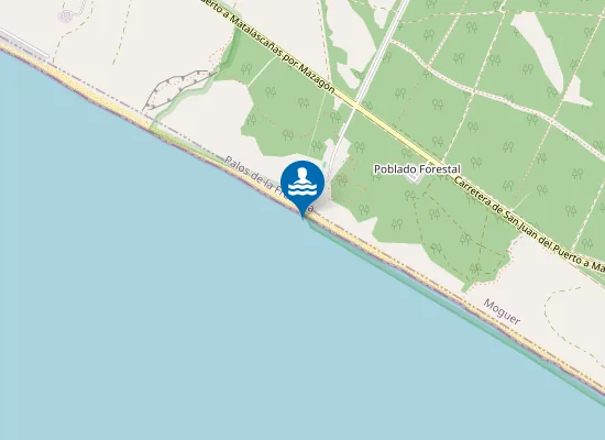 Map of PLAYA MAZAGON/CASTILLA PM2