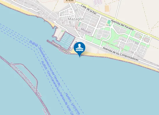 Map of PLAYA MAZAGON/CASTILLA PM3