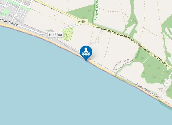 Map of PLAYA MAZAGON/CASTILLA PM5