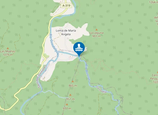 Map of RIO BOROSA SANTIAGO-PONTONES PM1