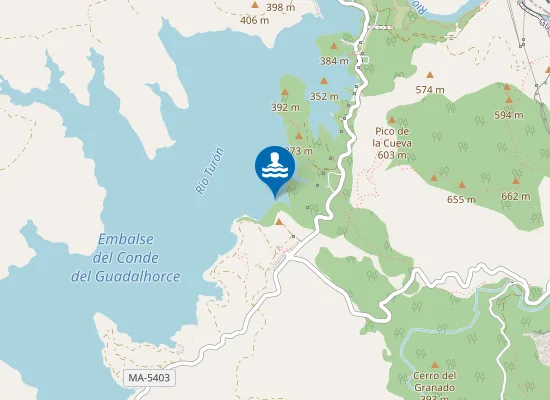 Map of Embalse Conde De Guadalhorce Ardales Pm2