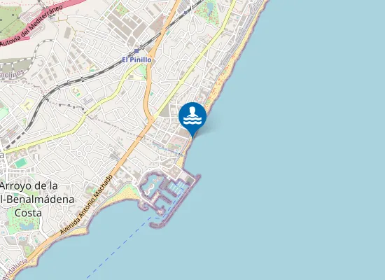 Map of PLAYA FUENTE DE LA SALUD PM1