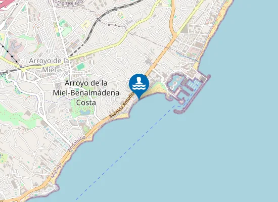 Map of PLAYA MALAPESQUERA - SANTA ANA PM1