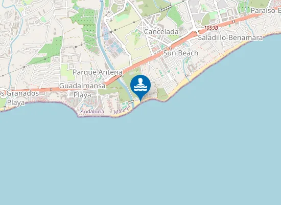 Map of PLAYA GUADALMANSA PM1