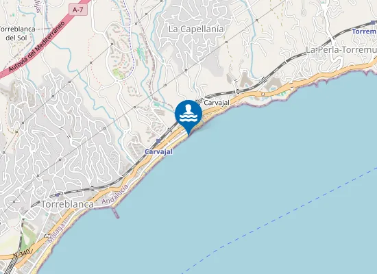 Map of PLAYA CARVAJAL PM1