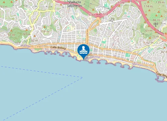 Map of PLAYA PEDREGALEJOS-ACACIAS PM1