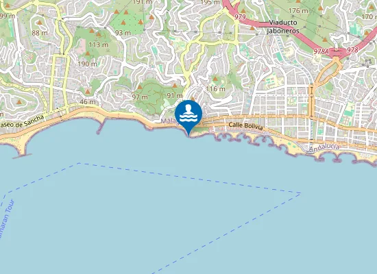 Map of PLAYA BA?OS DEL CARMEN PM1