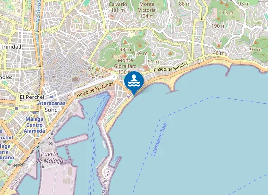 Map of PLAYA MALAGUETA PM1