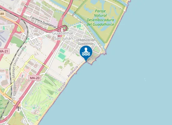 Map of PLAYA GUADALMAR PM1