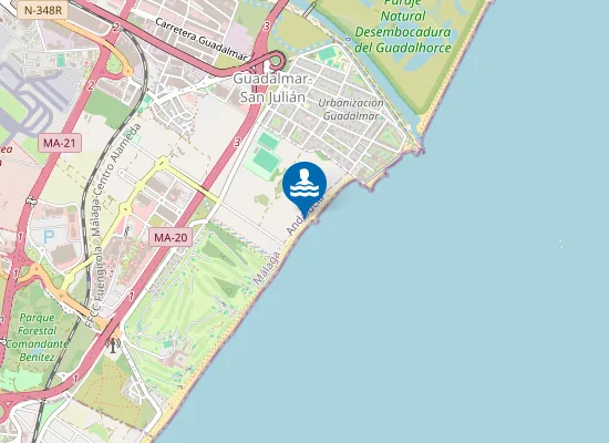 Map of PLAYA CAMPO DE GOLF PM1