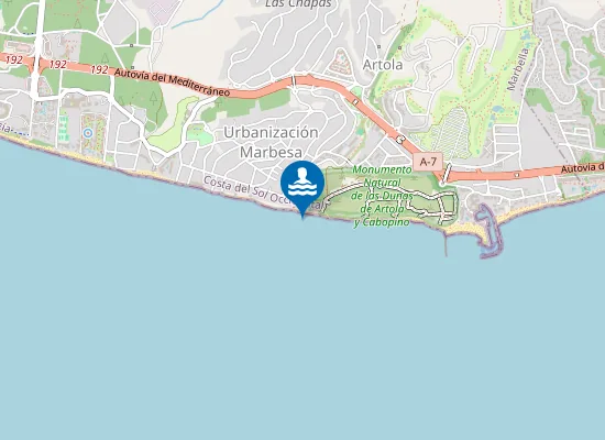 Map of PLAYA ARTOLA PM2