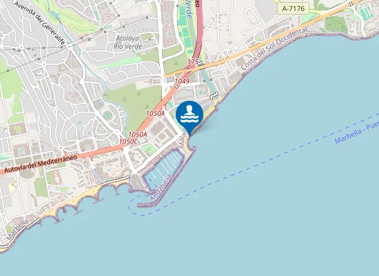 Map of PLAYA PUERTO BANUS PM1