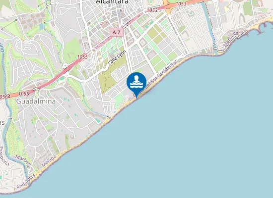 Map of PLAYA GUADALMINA-SAN PEDRO PM1