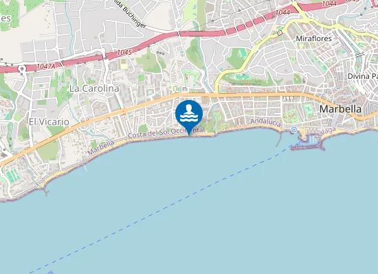 Map of PLAYA LA FONTANILLA-FARO PM1