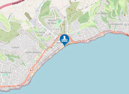 Map of PLAYA LA CALA PM1