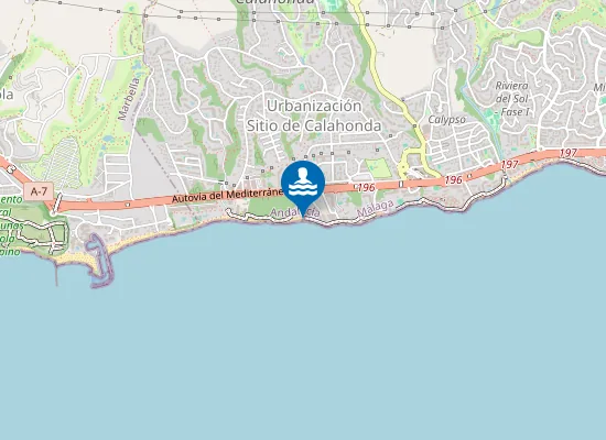 Map of PLAYA CALAHONDA 1 PM1