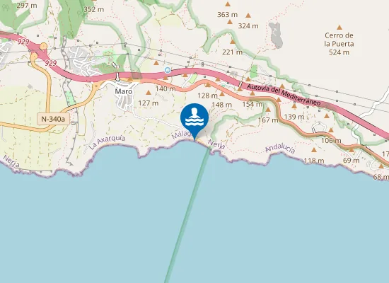 Map of PLAYA CALAS ORIENTALES(MARO) PM1