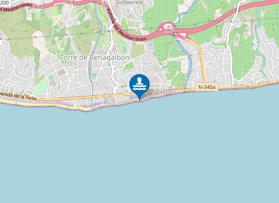 Map of PLAYA LOS RUBIOS PM1