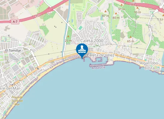 Map of PLAYA LA CALETA PM1